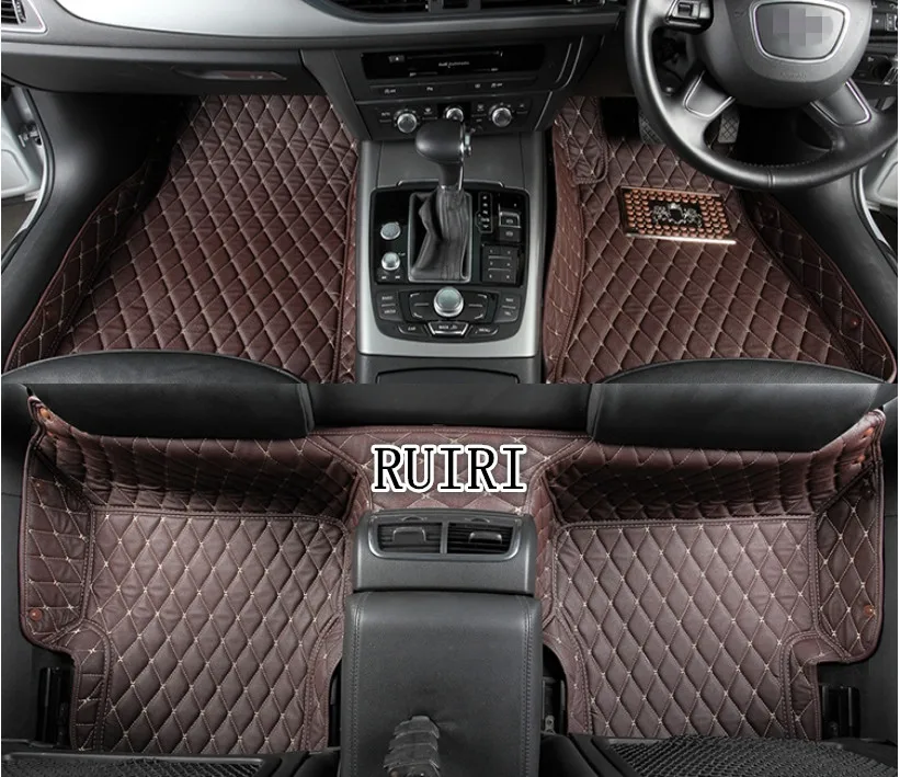Специальные коврики для правой руки для Toyota Land Cruiser Prado 150 5 мест-2010 ковры - Название цвета: Brown
