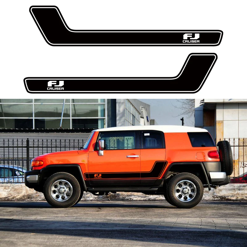Наклейки на автомобиль для TOYOTA FJ CRUISER 2006 2018 Стайлинг полос с боковым корпусом
