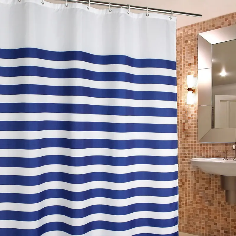 Hot sale Navy European Classic Blue&White Waterproof Mildew Bathroom