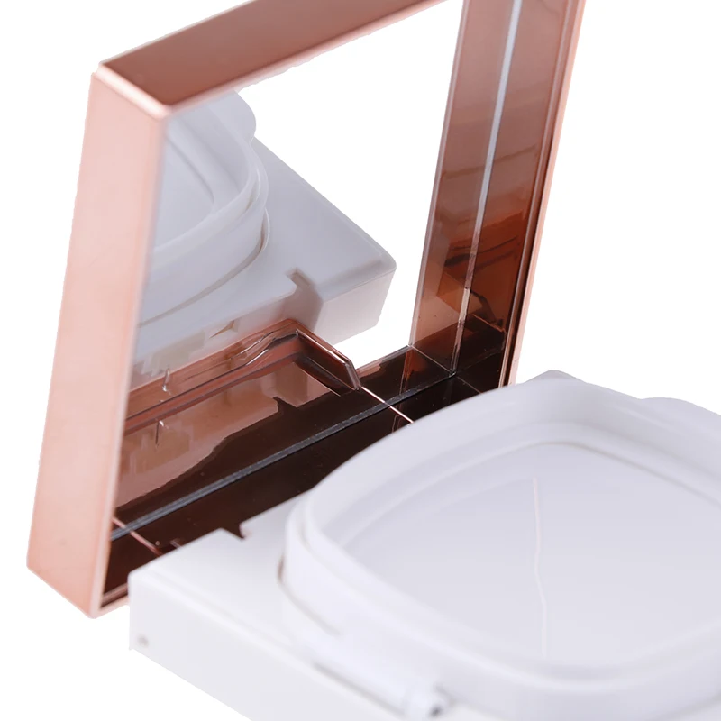 1PC 15g Empty DIY Air Cushion Puff Box BB Cream Container Dressing Case With Mirror Beauty Make Up Case New Fashion