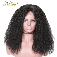 360 волосы Nadula, фронтальный парик на шнурке, предварительно выщипанные с детскими волосами, 150%/180% плотность, Remy, кудрявые человеческие волосы на шнурке, парики для женщин