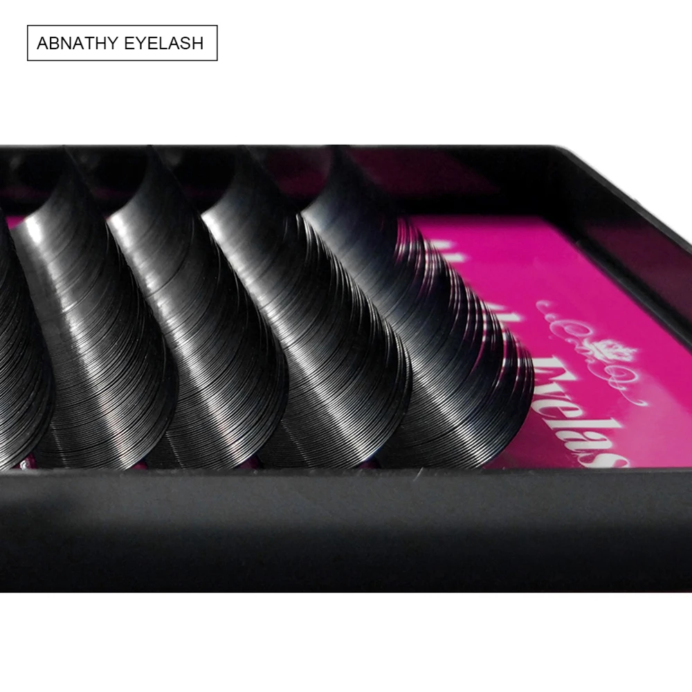 spesifikasi Semua Ukuran J B C D Curl 4 pcs lot Abnathy finte individu Lashes ekstensi ciglia faux bulu mata ekstensi falsa
