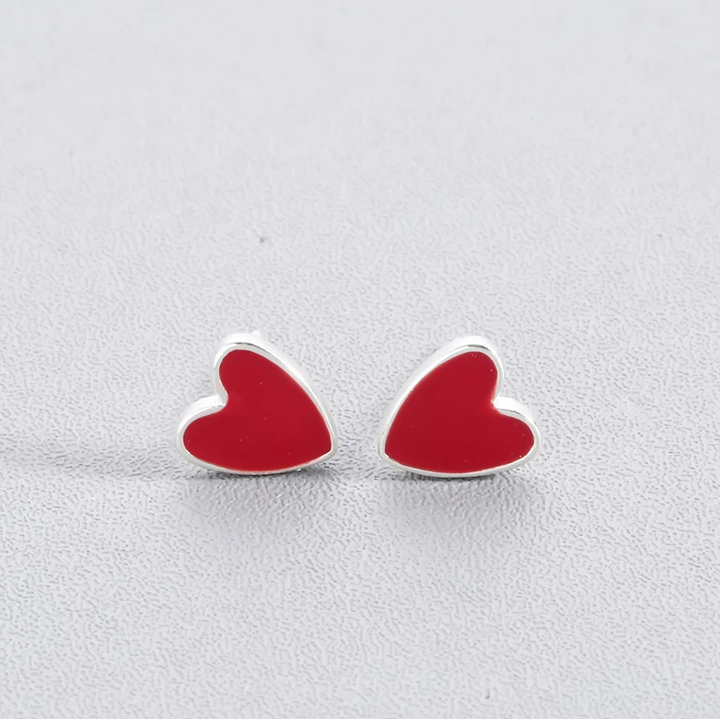 Kinitial Сережка с героями мультфильмов эмалевые серьги в виде животных сердца птицы