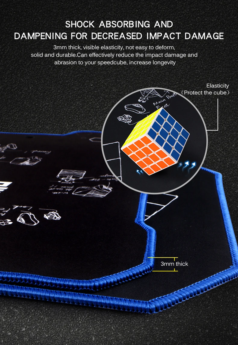 Новейший Qiyi Mofangge FBPB Speedcube коврик для кубиков Магнитный Волшебный куб профессиональный коврик 2x2 3x3 4x4 5x5 все виды кубиков