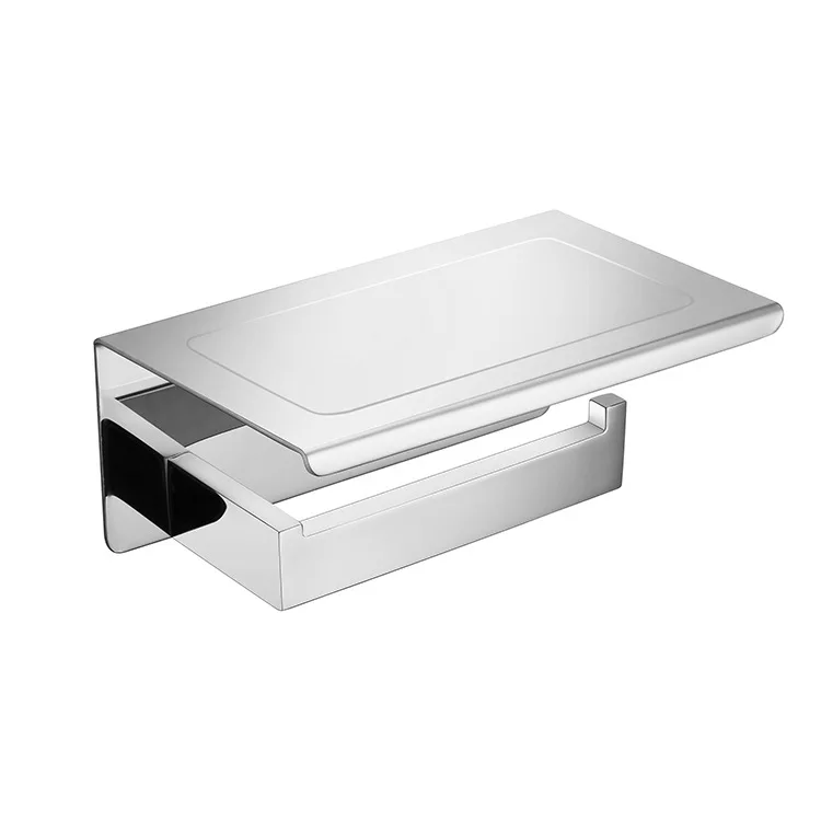 Chrome Toilet Paper Holder, SUS304 Stainless Steel Bathroom Paper