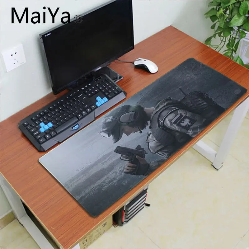 Maiyaca Rainbow Six Siege, прочный Настольный коврик для мыши, 700*300 мм, игровой коврик для мыши, скоростная клавиатура, коврик для мыши, ноутбук, ПК, Настольный коврик
