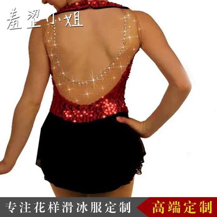 shippingRedCUSTOM сделано, чтобы соответствовать Фигурное катание на коньках/танцы/Батон TWIRLING COSTUMESD488