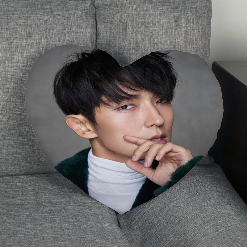 Kpop чехол для подушки LEE JOON GI в форме сердца, Наволочка на заказ на молнии, чехол для подушки, просто покрытие, без сердцевины, для спальни, свадебного украшения - Цвет: Pillow Case