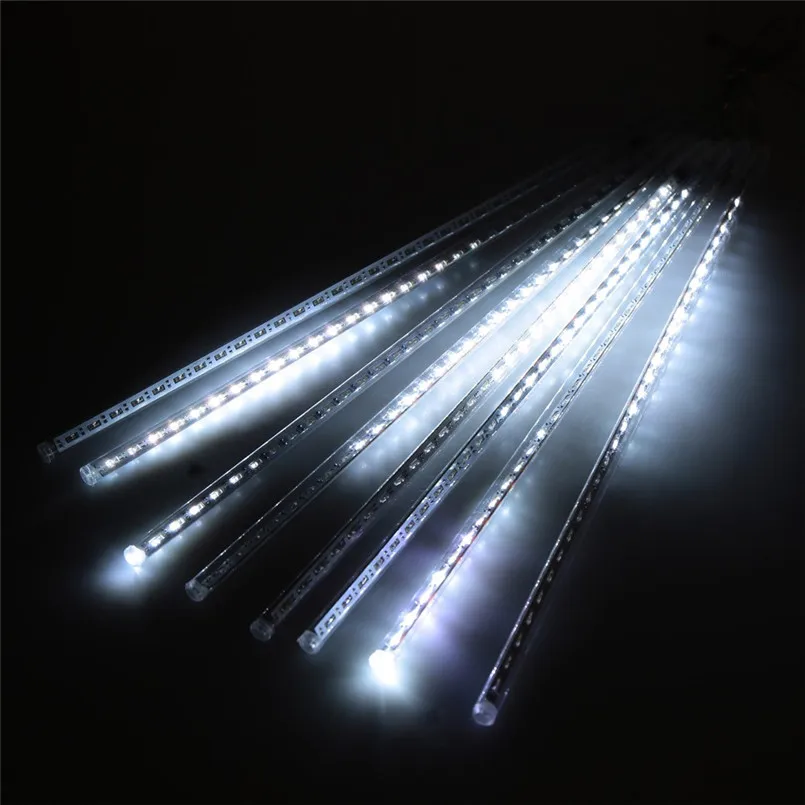 50CM Outdoor White Meteor Shower Rain Tube LED Christmas Light Wedding Party Garden Xmas String Light Holiday Lighting 50CM Outdoor White Meteor Shower Rain Tube LED Christmas Light Wedding Party Garden Xmas String Light Holiday Lighting