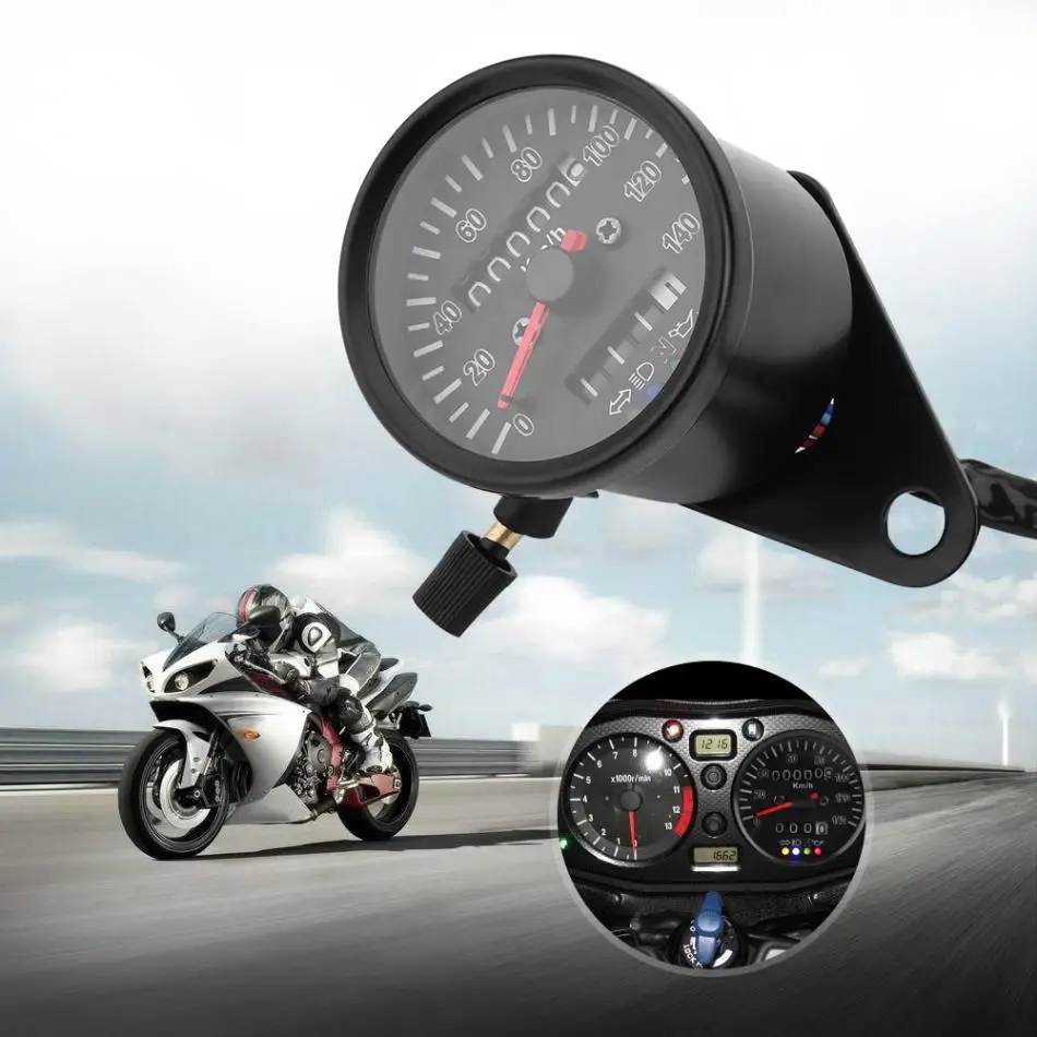 60 мм Универсальный одометр мотоцикла измеритель скорости с индикатором, светодиодный индикатор, ночное считывание, измеритель скорости, датчик, Новое поступление