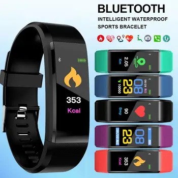 

2019 NEW ID115 Plus High Breathable Strap Sport Watch Waterproof with Call Message Reminder Heart Rate Women And Men Smart band