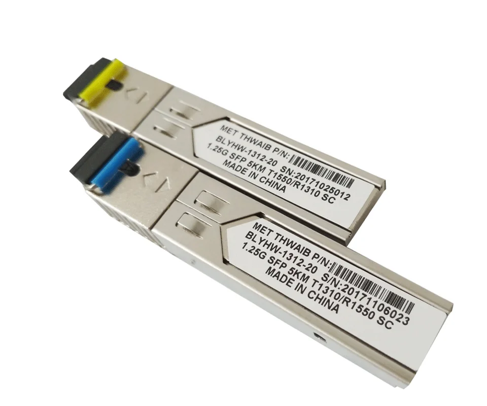 Коннектор SC gigabit 5km DDM BIDI mini gbic sfp модуль 1 25G Otdr оптический трансивер | Мобильные