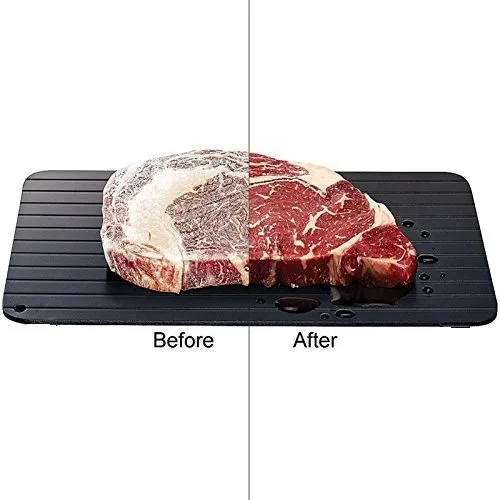 Fast Defrosting Meat Tray Frozen Food Meat Rapid Thawing Tray-Defrosting Board-Food-safe Aluminium-Kitchen Tools Accessories
