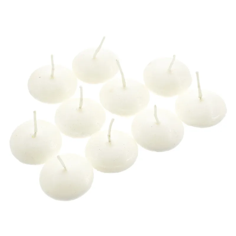 10 шт. плавающие свечи для воды белые свечи круглой формы современные украшения для домашней вечеринки поставки Прямая поставка