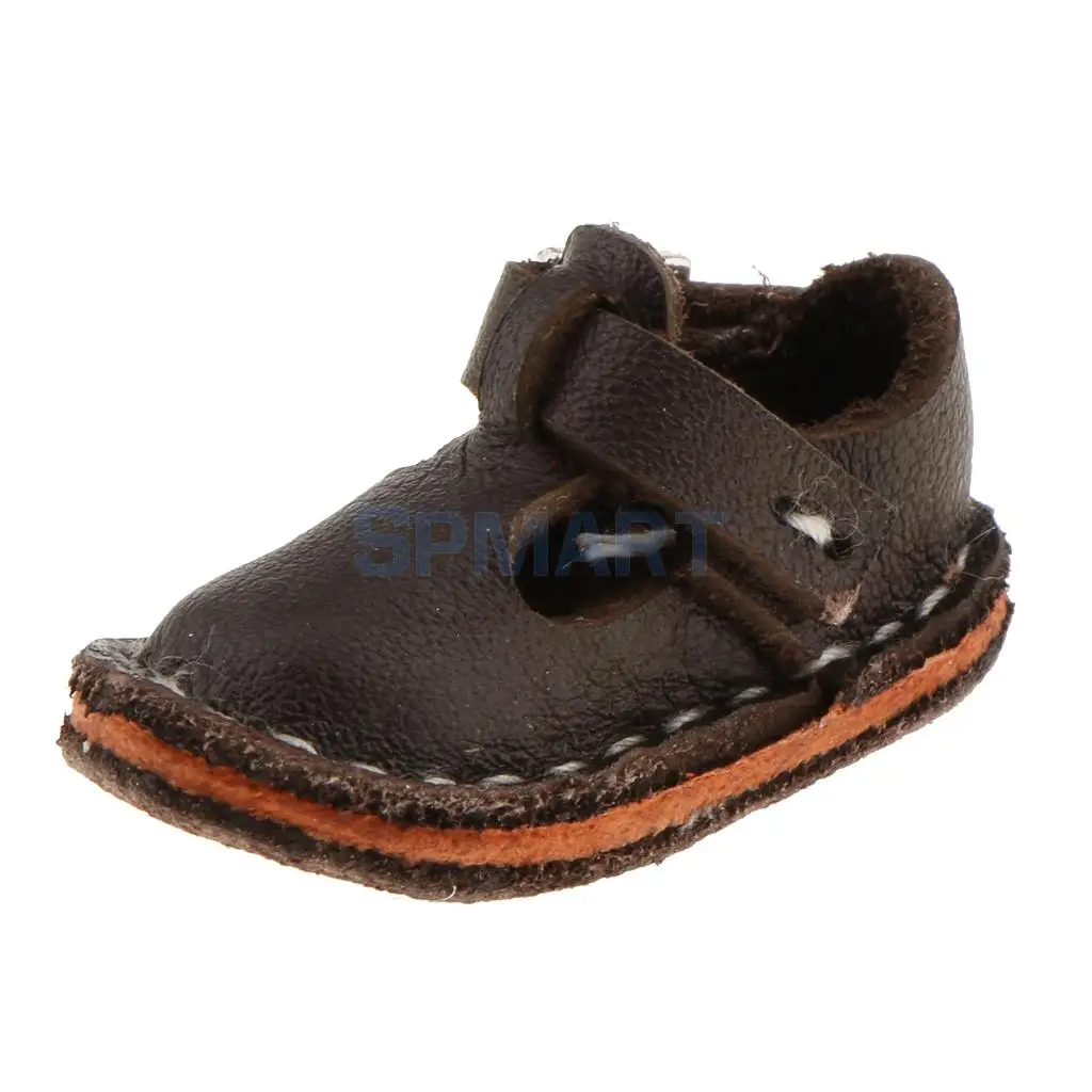 Pair of Fashion Shoes PU Leather Lace up Boots Shoes for 12'' Blythe Doll Clothes