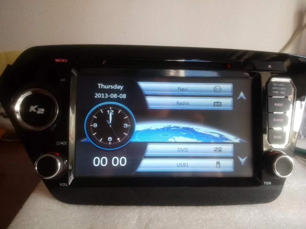 Best 8" Capacitive touch screen in dash  2 din car dvd player gps navi tape recorder for kia RIO K2  7" kia sportage 12
