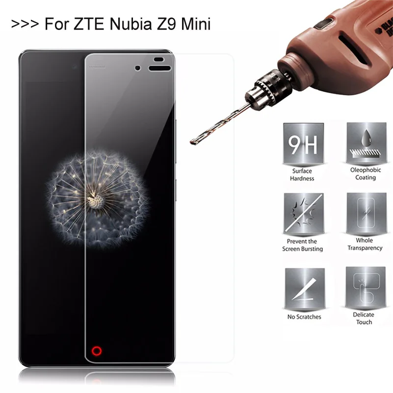 9H 2.5D 0 26 мм Закаленное стекло протектор для ZTE Nubia Z9 Мини экран закаленное защитное