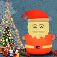 SuperNight Snowman LED Night Light Silicone Touch Sensor Colorful Grandpa Bedroom Bedside Lamp for Children Baby Kids Gift