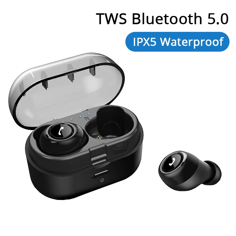 

Bluetooth Earphones TWS Wireless Headphones Sport Bluetooth 5.0 Earbuds Bass 3D Stereo Headset Handsfree with Dual Mic for Phone
