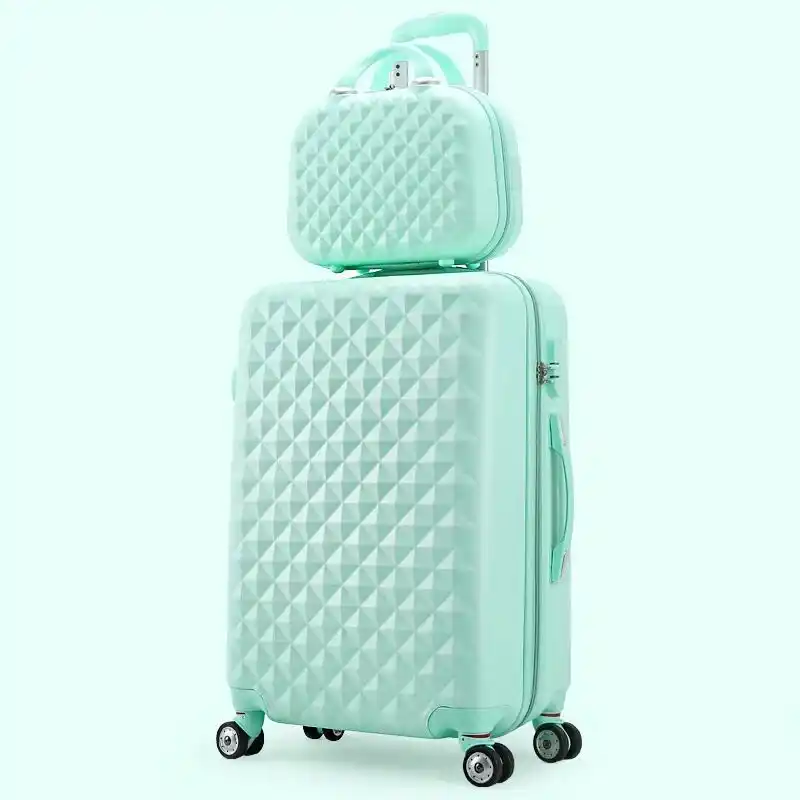 teal luggage set