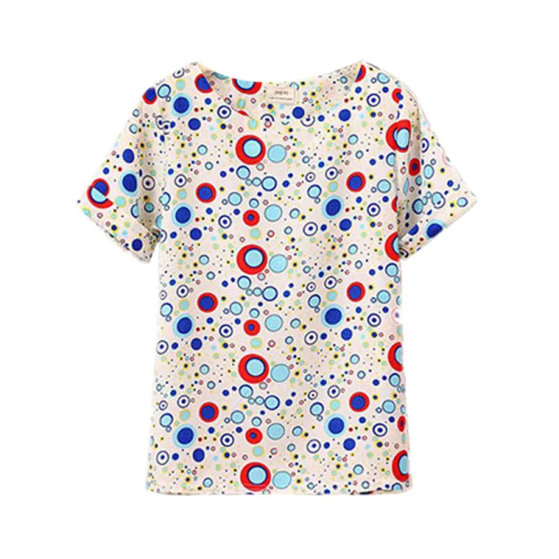 

Hot Sale T Shirt Women 2019 Summer Funny Birds Printing Women's Loose T-Shirt Chiffon Colorful Short Sleeve Female T-Shirts