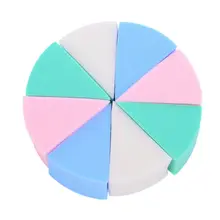 8 шт разноцветная декоративная косметика пуф Макияж инструмент пуф для макияжа спонж для основы отделка мягкие косметические инструменты пуховка для макияжа