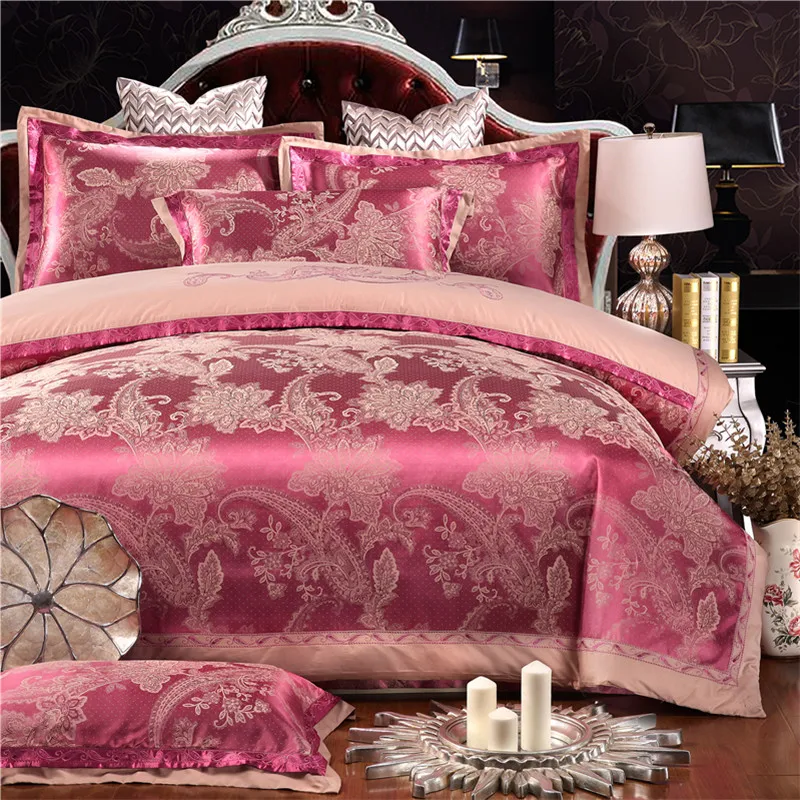 YADIDI 100 Cotton Chinese Style Silk Bedding Set Home Classic Palace
