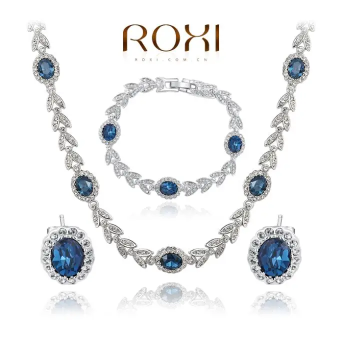 NEW crystal Christmas 2015 women set jewelry sterling silver sets bijoux stud earrings | Украшения и аксессуары