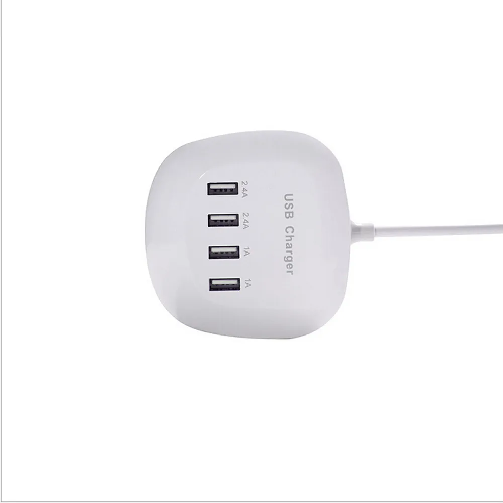 4 зарядная станция с портами USB Hub 5V 1A/2.4A Высокое качество Заводские продажи высокая эффективность быстрое зарядное устройство usb-разъем, питание от сети мощность 56