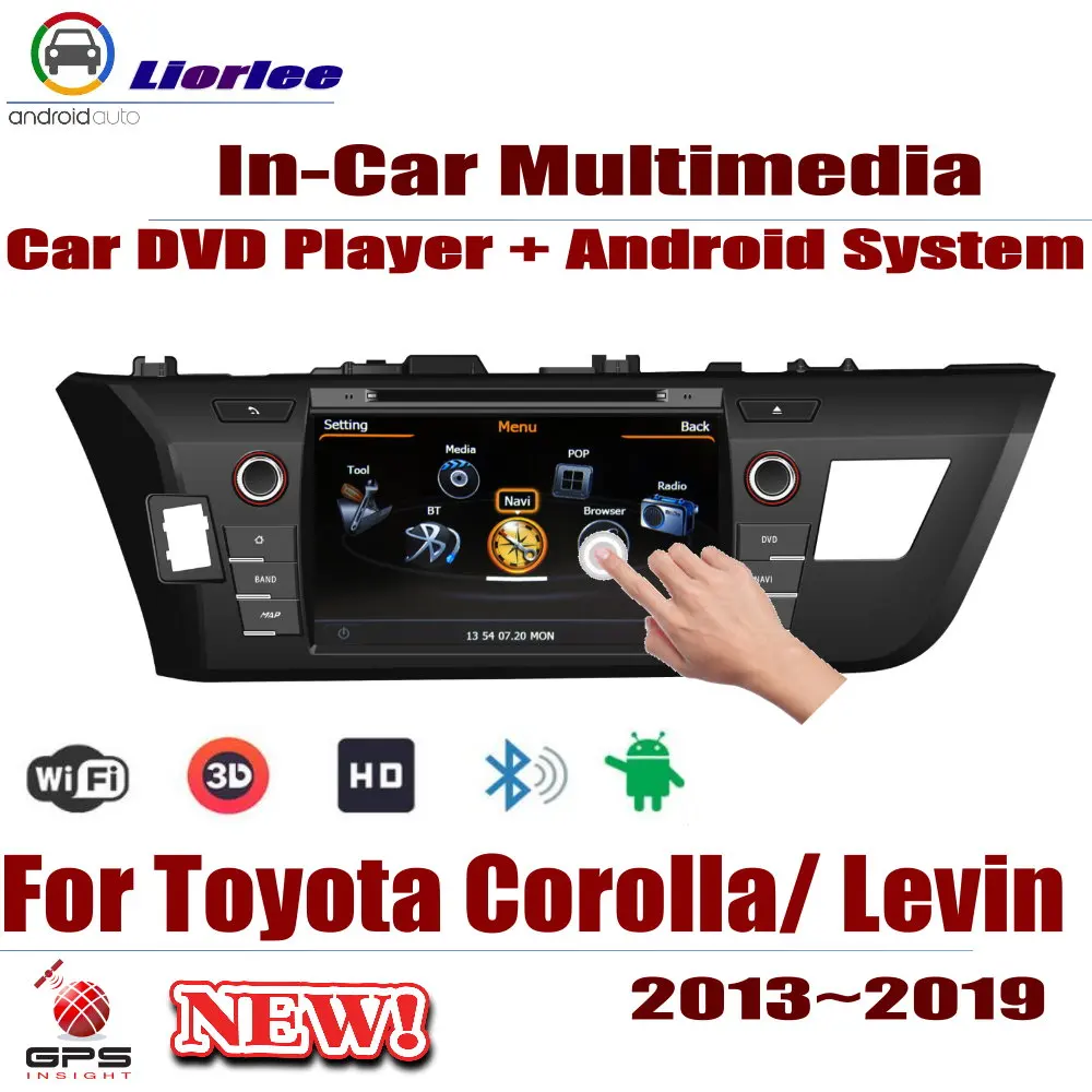 Автомобильная система Android RockChip PX5 1080P ips lcd экран для Toyota Corolla(E170)/Lewin 2013~ DVD плеер gps навигация
