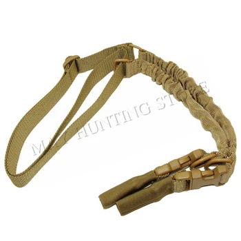 

Tactical Two Point Rifle Gun Sling Adjustable Bungee Airsoft Gun Strap Paintball Gun Sling for Hunting Outdoor