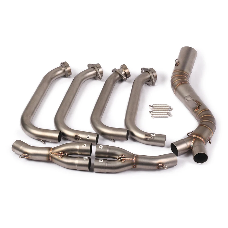 51MM Middle Pipe Full System Motorcycle Modified Muffler Pipe Front Header Pipe Tube For YAMAHA YZF-R6 R6 Exhaust 2006 - 2016 19 - Racext 01