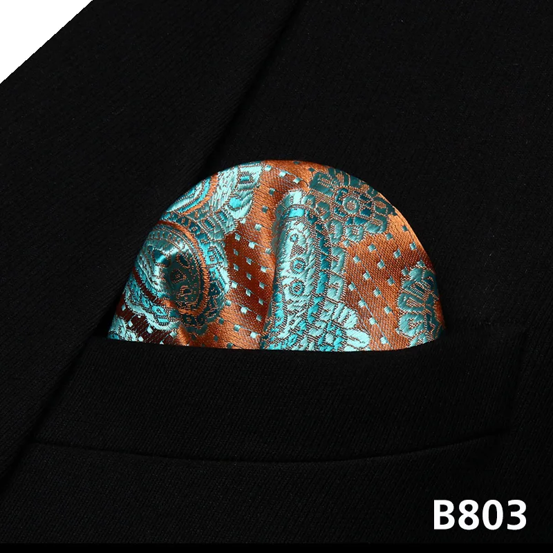 Платок Классические Вечерние Свадебные Пейсли Цветочный Для мужчин Silk Pocket Square Hanky Свадебная вечеринка платок# B8