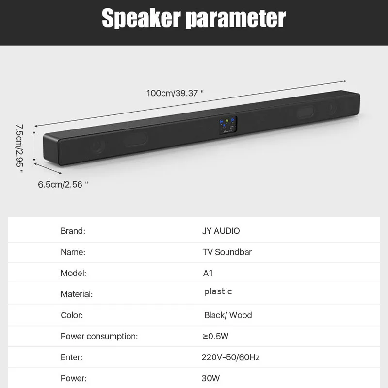 A1 30 Вт Bluetooth Саундбар ТВ полный спектр 2 1 домашний кинотеатр беспроводной динамик
