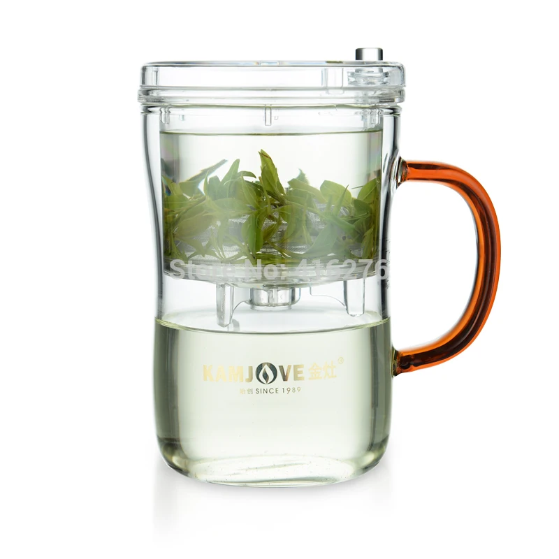 free shipping Kamjove tea cup filter water cup with lid elegant cup filter tea pot