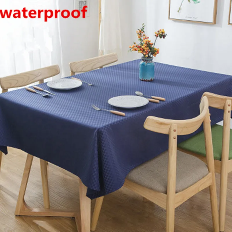 150x304cm Tablecloth waterproof padded table cover simple ...
