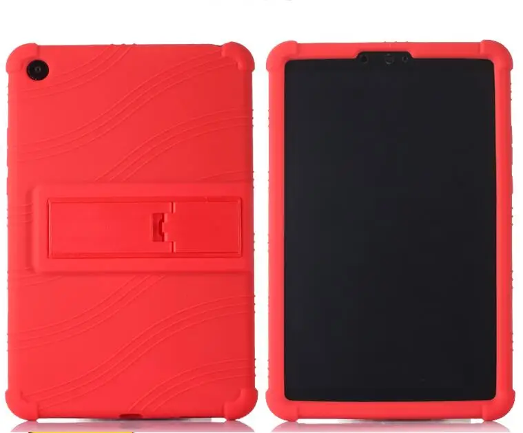Красный Для Xiaomi mi Pad 4 силиконовый чехол ТПУ mi pad 4 Plus чехол на заднюю панель противоударный защитный планшет Xio mi Pad4 8 10 дюймов - Цвет: Красный