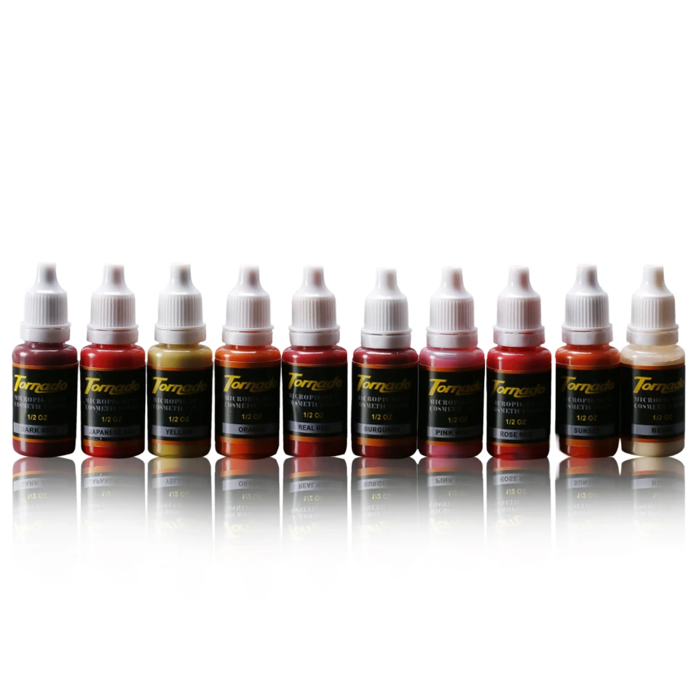 

Solong Tattoo Tattoo Pigments For Eyebrow Lips Permanent Makeup Never Change Color Tattoo Inks set PI201-15-10