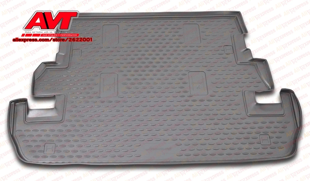 Коврики для багажника Toyota Land Cruiser 200 2007- 7 мест 1 шт. резиновые коврики Нескользящие