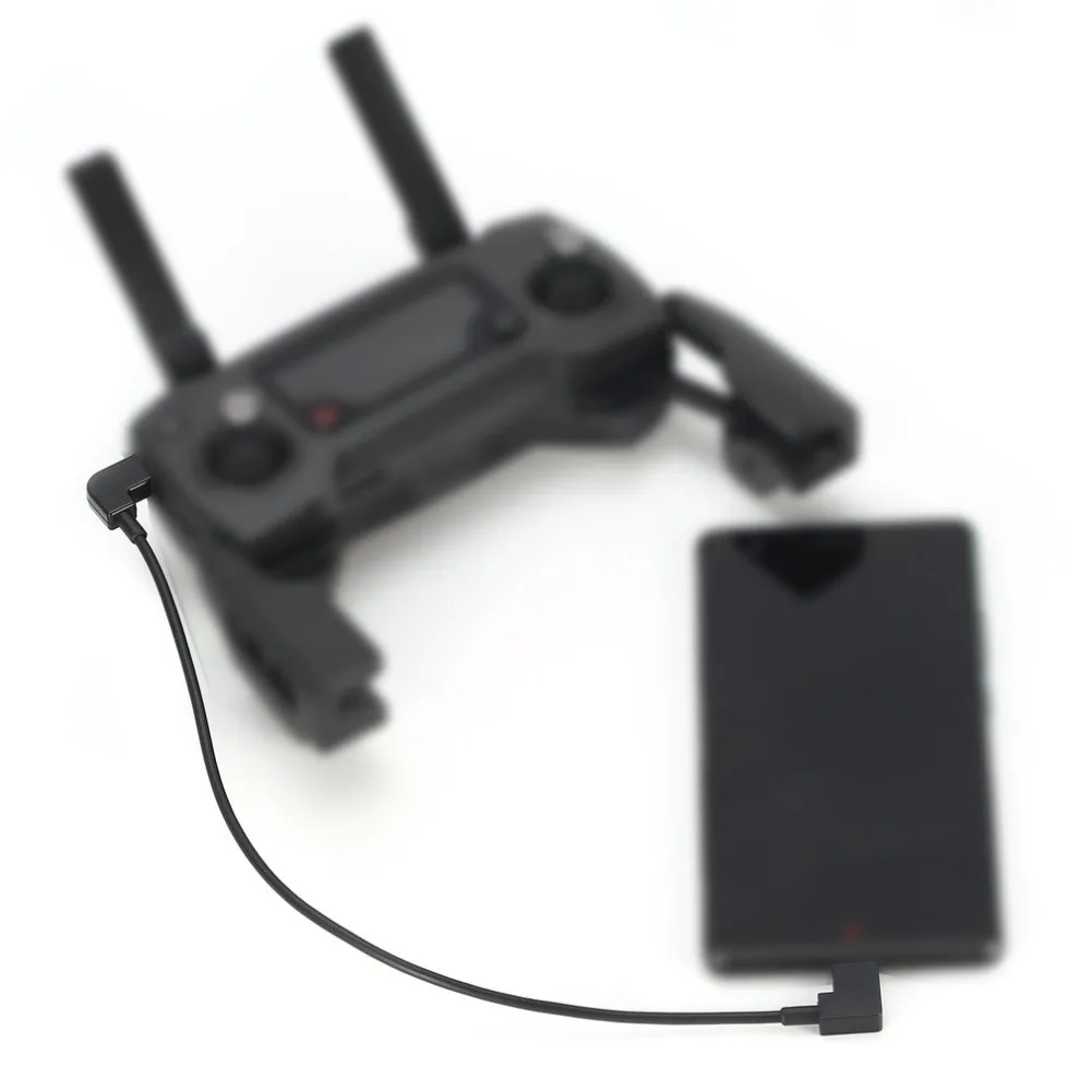 3 шт. Micro USB кабель для передачи данных линии для освещения/Тип C/Micro USB для DJI Spark Mavic Pro воздушный контроллер для iPhone Xiaomi смартфон