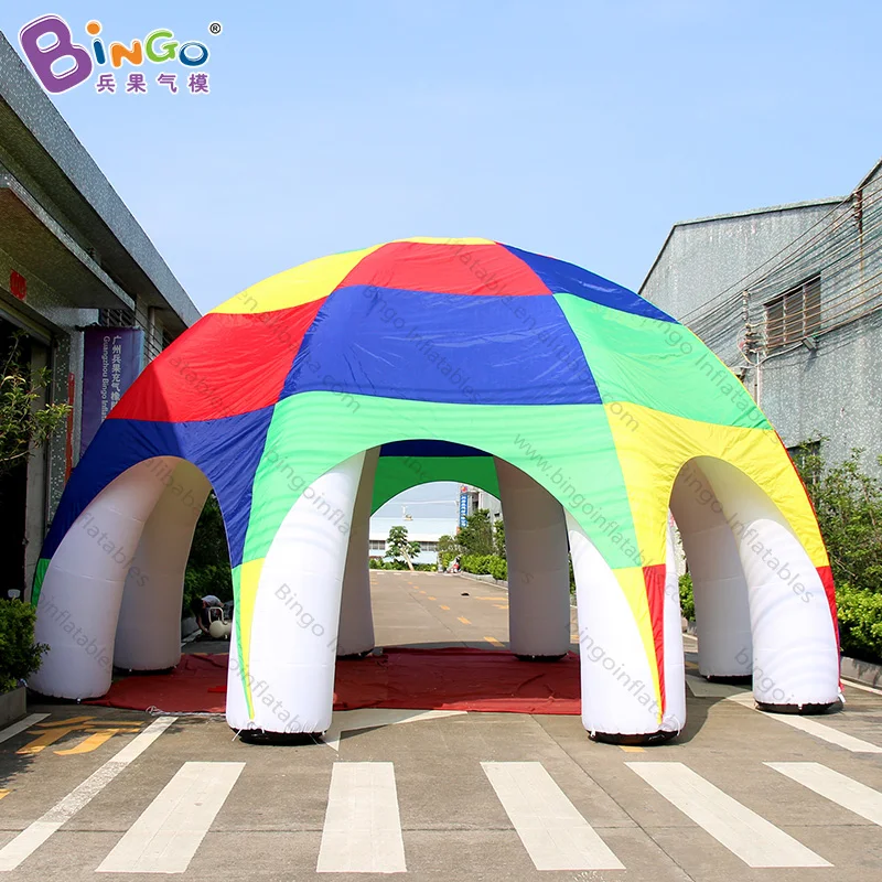  8*4.5meters big inflatable arch tent colorful inflatable spider dome tent for events- toy tent