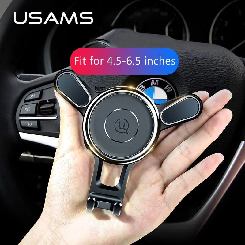 

USAMS Car Phone Holder For phone in Car Auto Air Vent Mount car Holder for iPhone Samsung Xiaomi Gravity Mobile Holder Stand