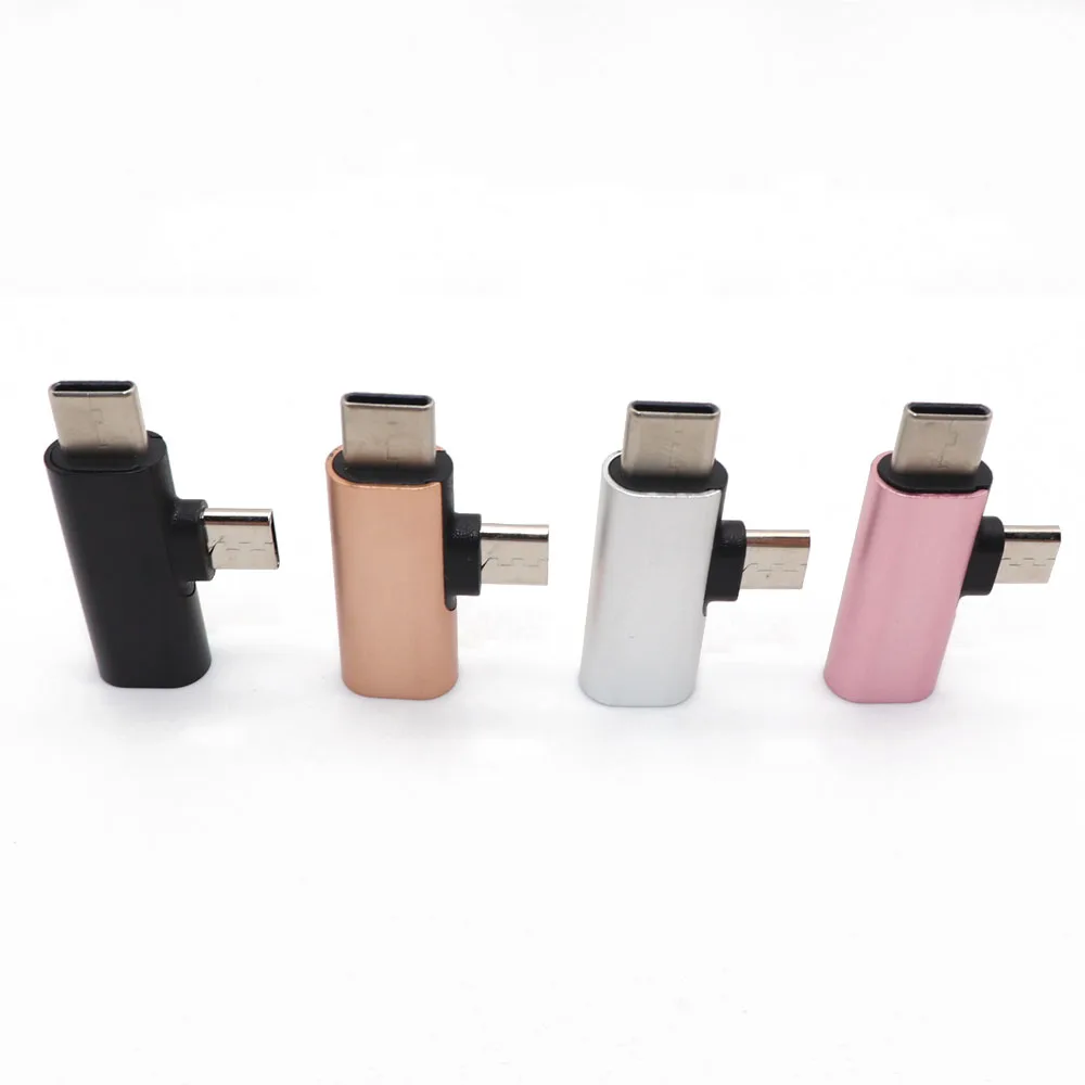 8 Pin Female To USB C Type-c micro usb Male Adapter USB Cable Converter Charging Type c Connector Adapter for Xiaomi for Huawei