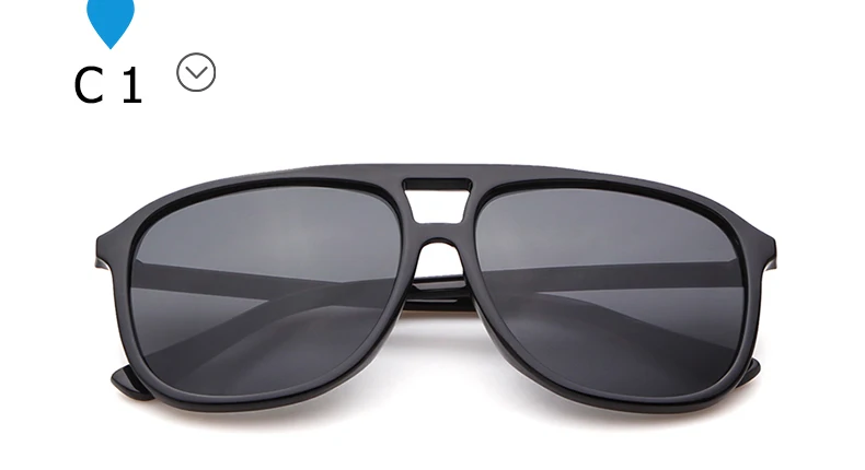 SORVINO Ретро мода пилот солнцезащитные очки бренд для женщин и мужчин 90s Мода негабаритных плоский верх прозрачные черные солнцезащитные очки большие тени SP277 - Цвет линз: C1