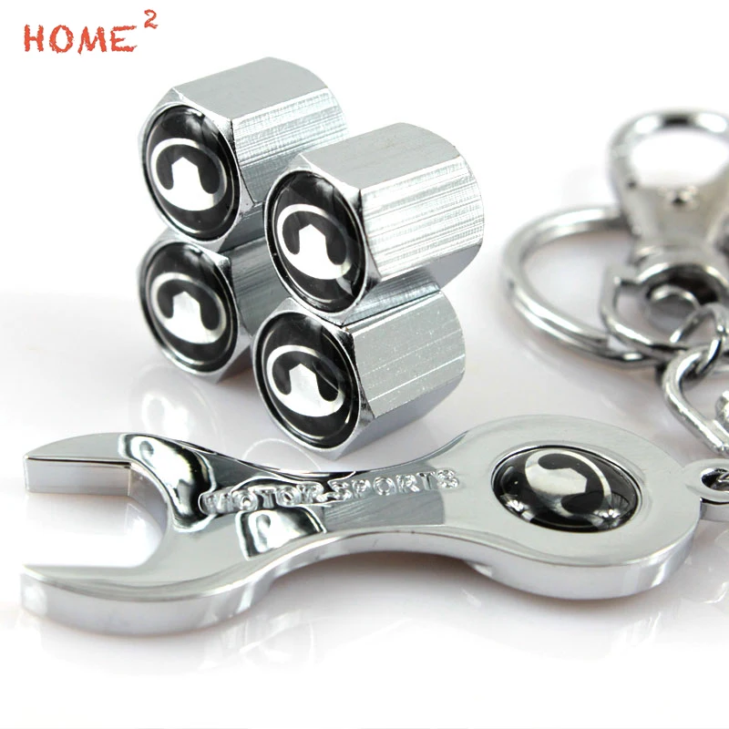 

Car-styling Tire Valve Cover Wheel Tyre Valves Air Cap with Keychain for Great Wall Logo for M4 H5 H6 Hover M4 H3 Wingle C30