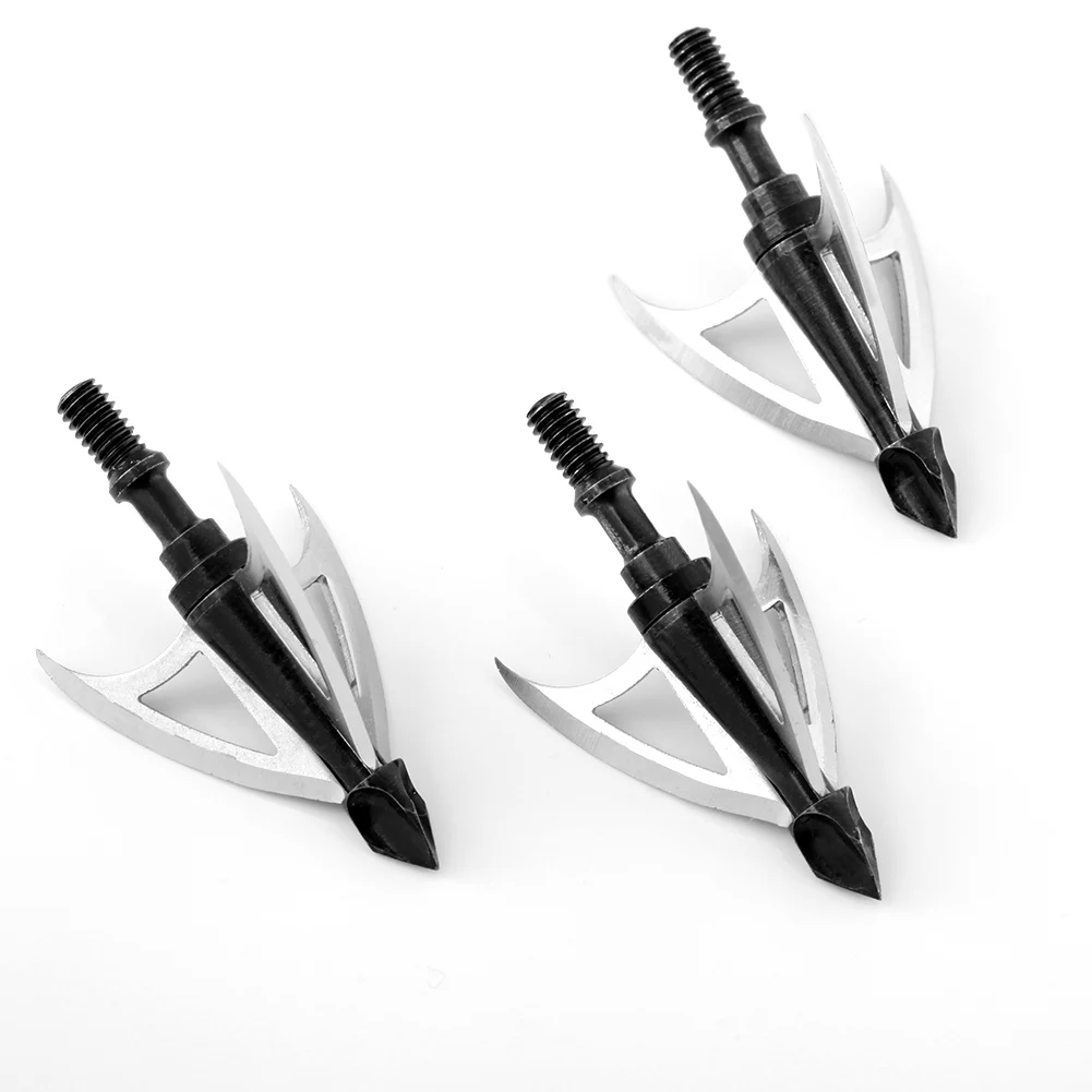Buy 3pcs 100Grain Hunting Archery 3 blade Broadheads