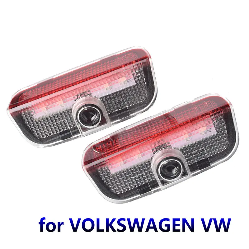

Warning LED Light with 3D shadow Logo Projector For VOLKSWAGEN Passat B6 B7 CC Golf 6 7 MK5 MK6 Tiguan Scirocco With Harness