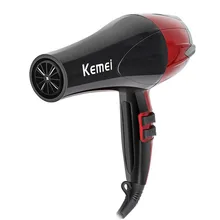 Kemei KM-8893 отрицательных ионов высокой мощности горячего и холодного воздуха вентилятора черный, красный