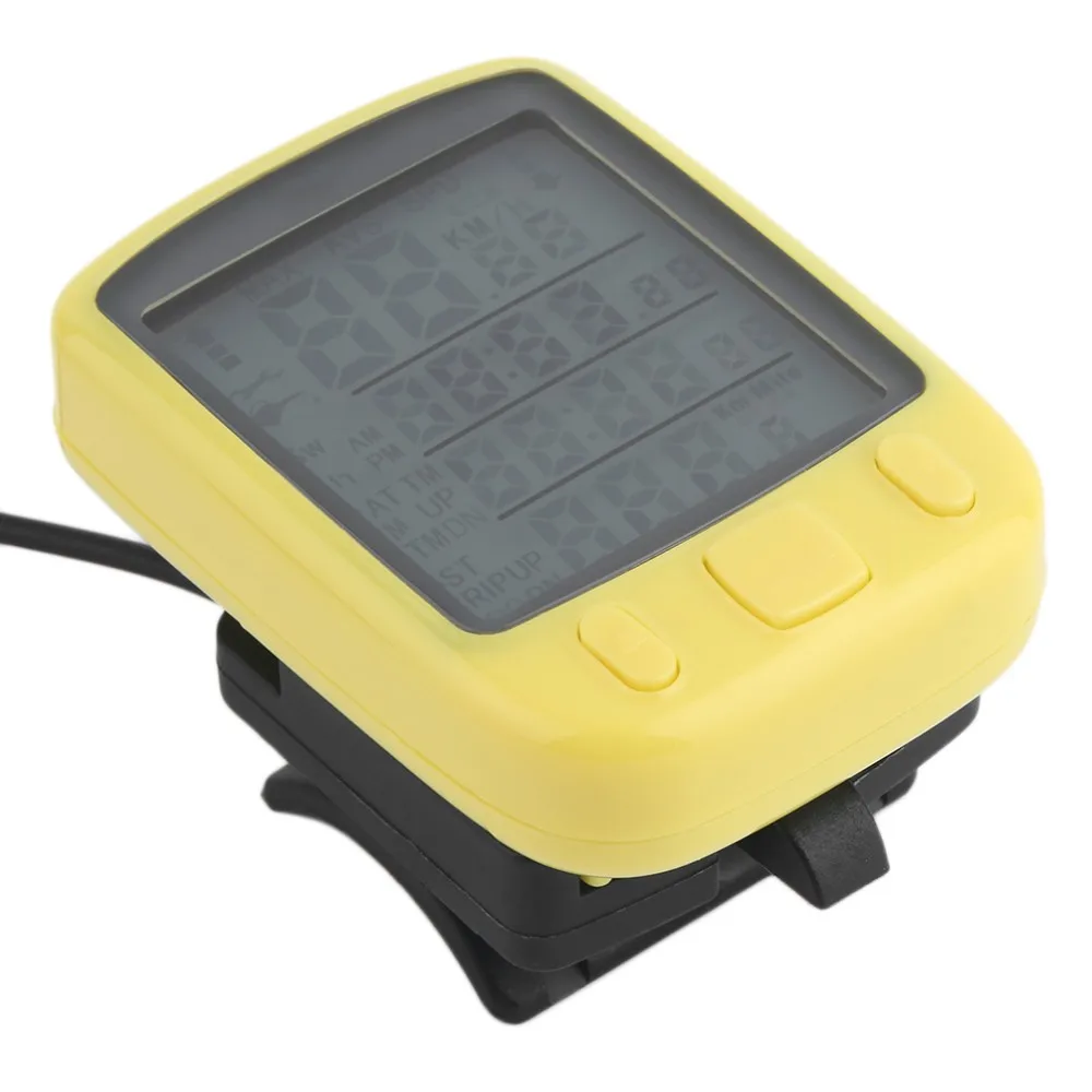 Nieuwe Stijl Sunding SD 563B Waterdichte LCD Display Cycling Bike Fiets Computer Kilometerstand Snelheidsmeter met Groene A