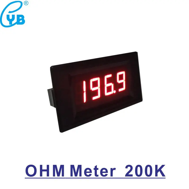 200K Ohmmeter LED 3-1/2 3.5 Digital OHM Reader Resistance Meter Ohm Gauge Resistor Semi-closed Impedance | Инструменты